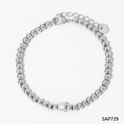 Stainless Steel Casual Simple Style Geometric Plating Bracelets