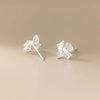 1 Pair Elegant Simple Style Bow Knot Plating Sterling Silver Ear Studs