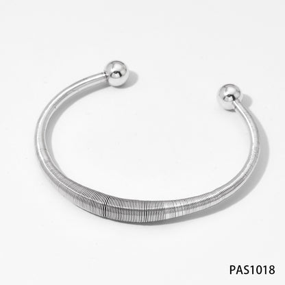 Stainless Steel Casual Simple Style Geometric Plating Bangle