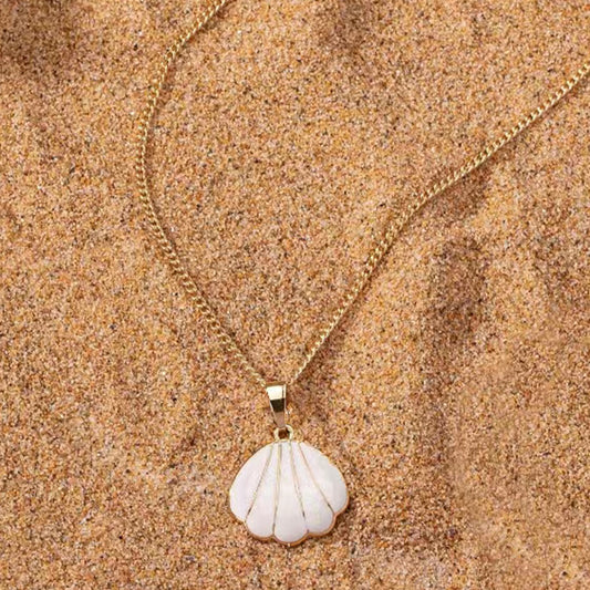Beach Commute Shell Ferroalloy Zinc Alloy Women's Pendant Necklace