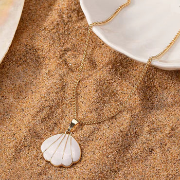 Beach Commute Shell Ferroalloy Zinc Alloy Women's Pendant Necklace