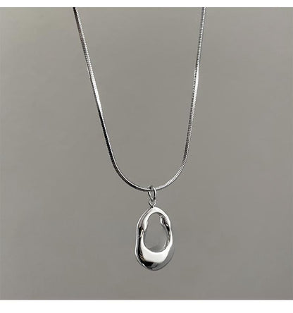 Stainless Steel Simple Style Geometric Plating Pendant Necklace