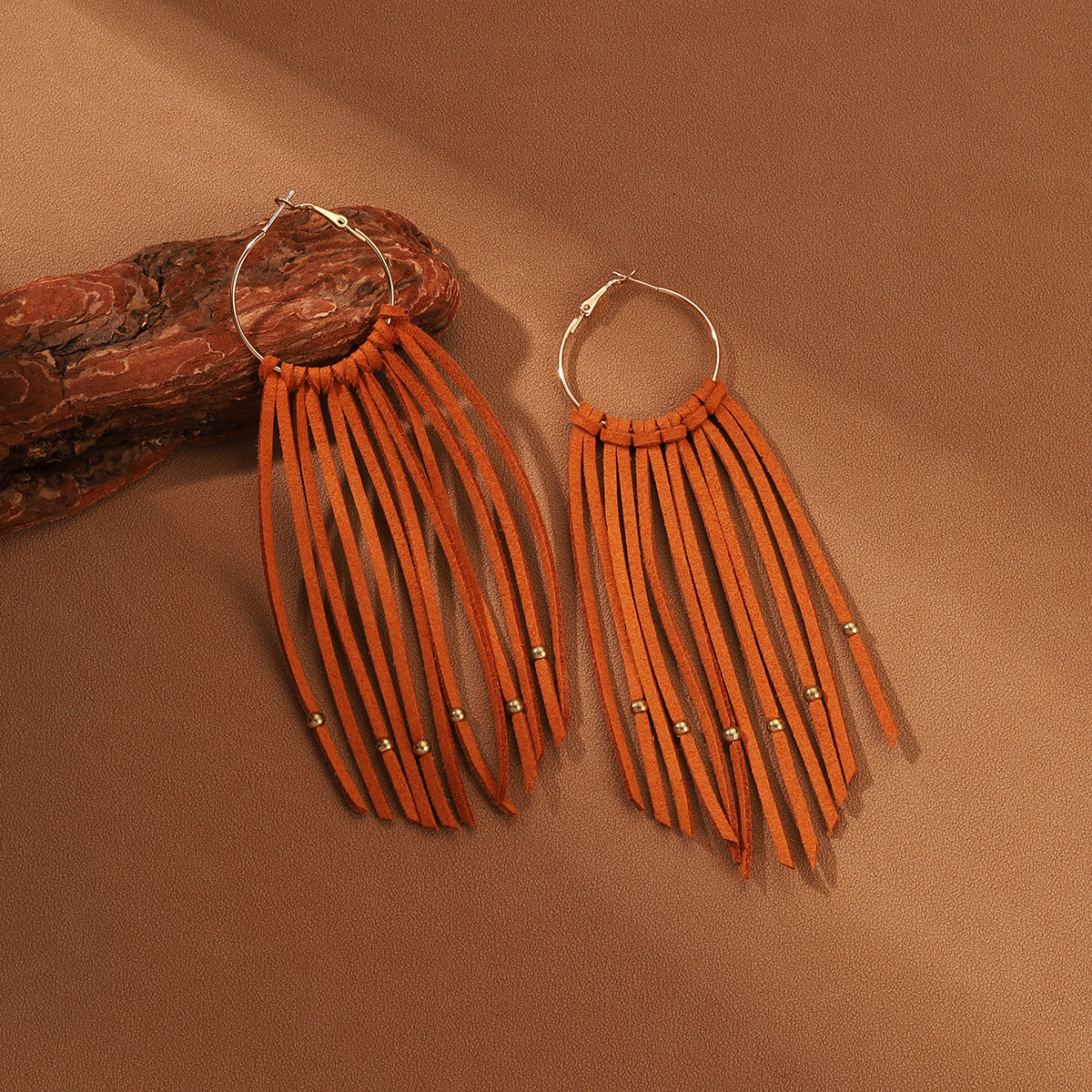 1 Pair Casual Simple Style Tassel Polyester Fiber Drop Earrings