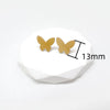 1 Pair Simple Style Butterfly Plating Stainless Steel 18K Gold Plated Ear Studs