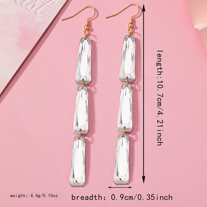 1 Pair Simple Style Classic Style Geometric Arylic Drop Earrings