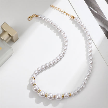 Vacation Round Imitation Pearl Beaded Women's Jewelry Set