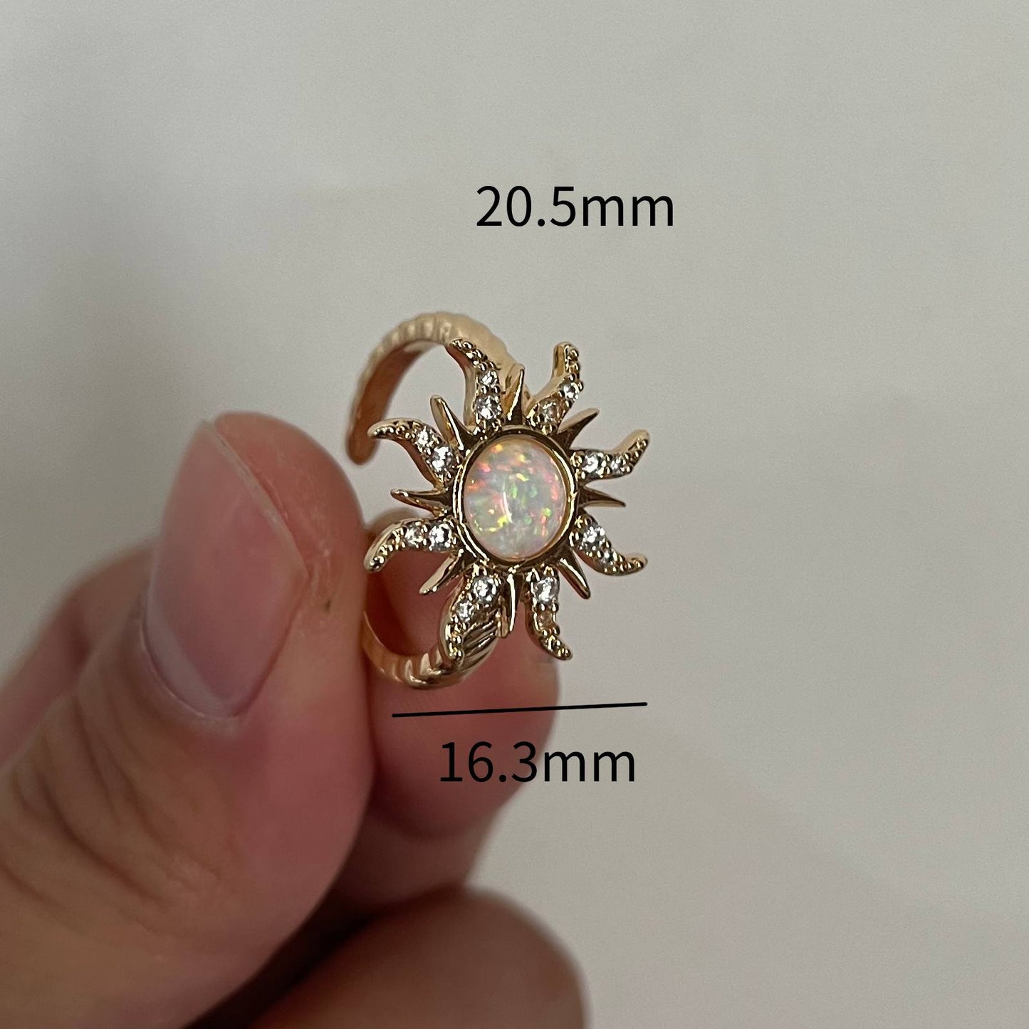 Elegant Sun Copper Plating 18k Gold Plated Jewelry Set