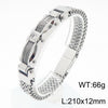 Stainless Steel Simple Style Geometric Inlay Zircon Bracelets