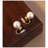 1 Pair Elegant Glam Cute Round Handmade Inlay Copper Pearl K Gold Plated Ear Cuffs