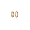 1 Pair Elegant Simple Style Flower Copper K Gold Plated White Gold Plated Hoop Earrings