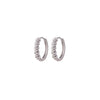 1 Pair Elegant Simple Style Flower Copper K Gold Plated White Gold Plated Hoop Earrings