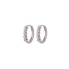 1 Pair Elegant Simple Style Flower Copper K Gold Plated White Gold Plated Hoop Earrings