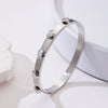 Stainless Steel Vintage Style Star Heart Shape Bangle