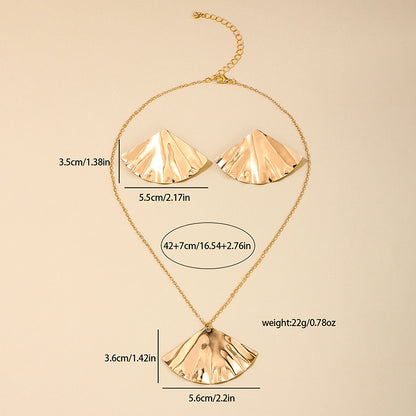 Nordic Style Ginkgo Leaf Alloy Women's Jewelry Set