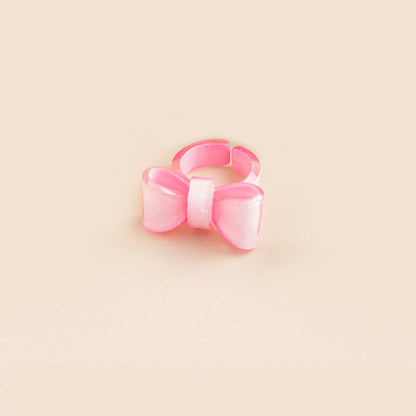 Wholesale Jewelry Cute Bow Knot Plastic Rings