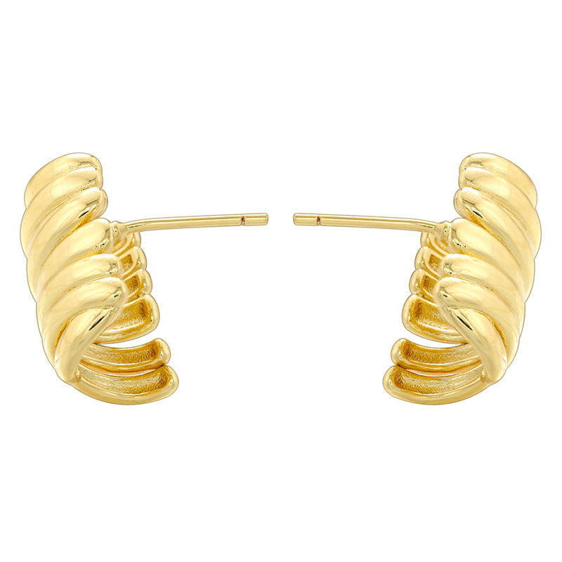 1 Pair Casual Simple Style Geometric Copper 18K Gold Plated Ear Studs