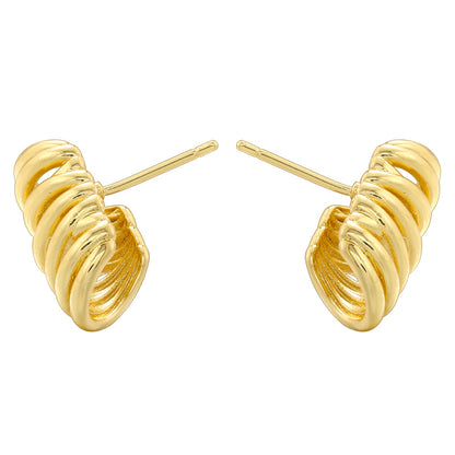 1 Pair Casual Simple Style Geometric Copper 18K Gold Plated Ear Studs