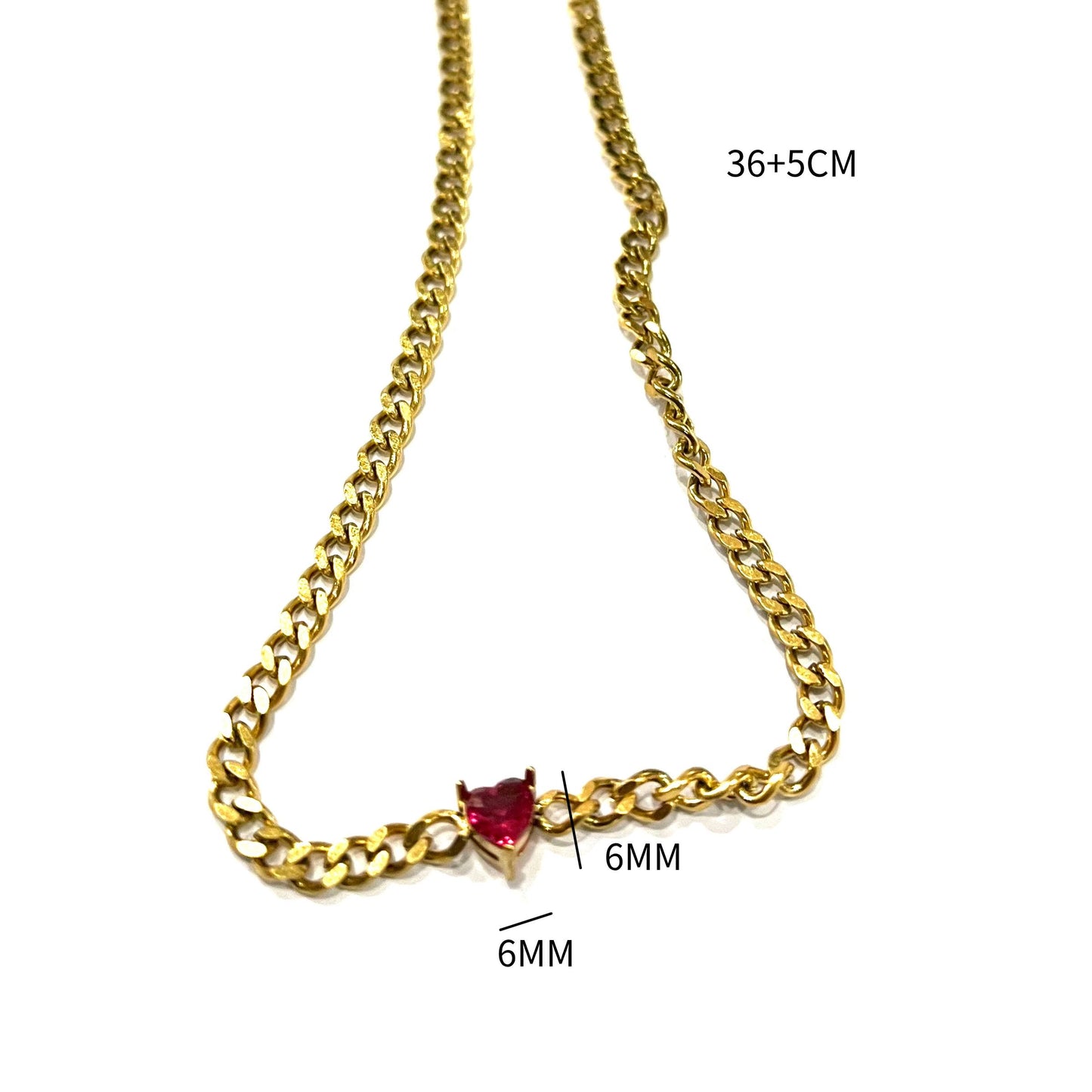 Casual Simple Style Square Stainless Steel Plating Three-dimensional Zircon 18k Gold Plated Pendant Necklace