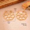 1 Pair Simple Style Classic Style Solid Color Hollow Out Stainless Steel Drop Earrings