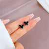 1 Pair Simple Style Round Heart Shape Flower Plating Inlay Titanium Steel Shell Zircon Ear Studs