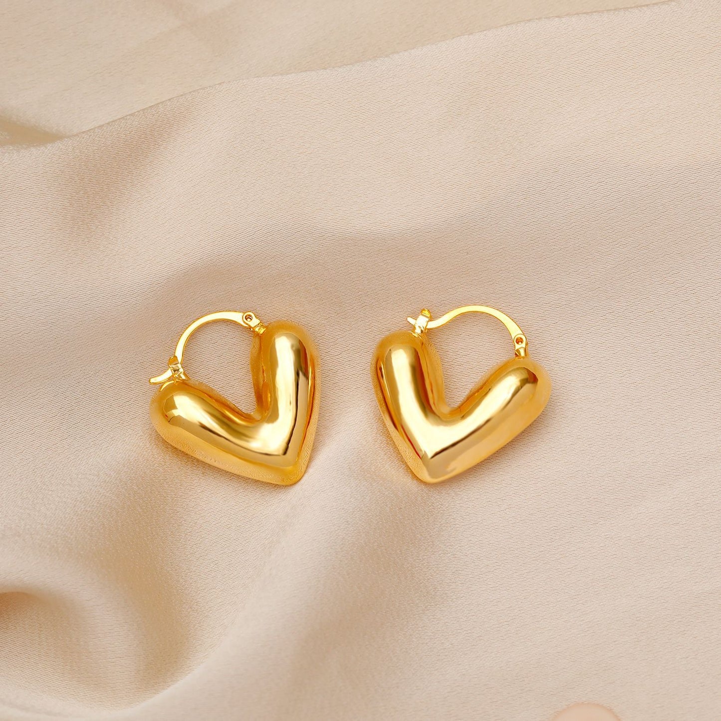 1 Pair Vintage Style Simple Style Solid Color Plating Copper 18K Gold Plated Ear Studs