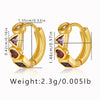 1 Pair IG Style Geometric Plating Inlay Copper Zircon Earrings