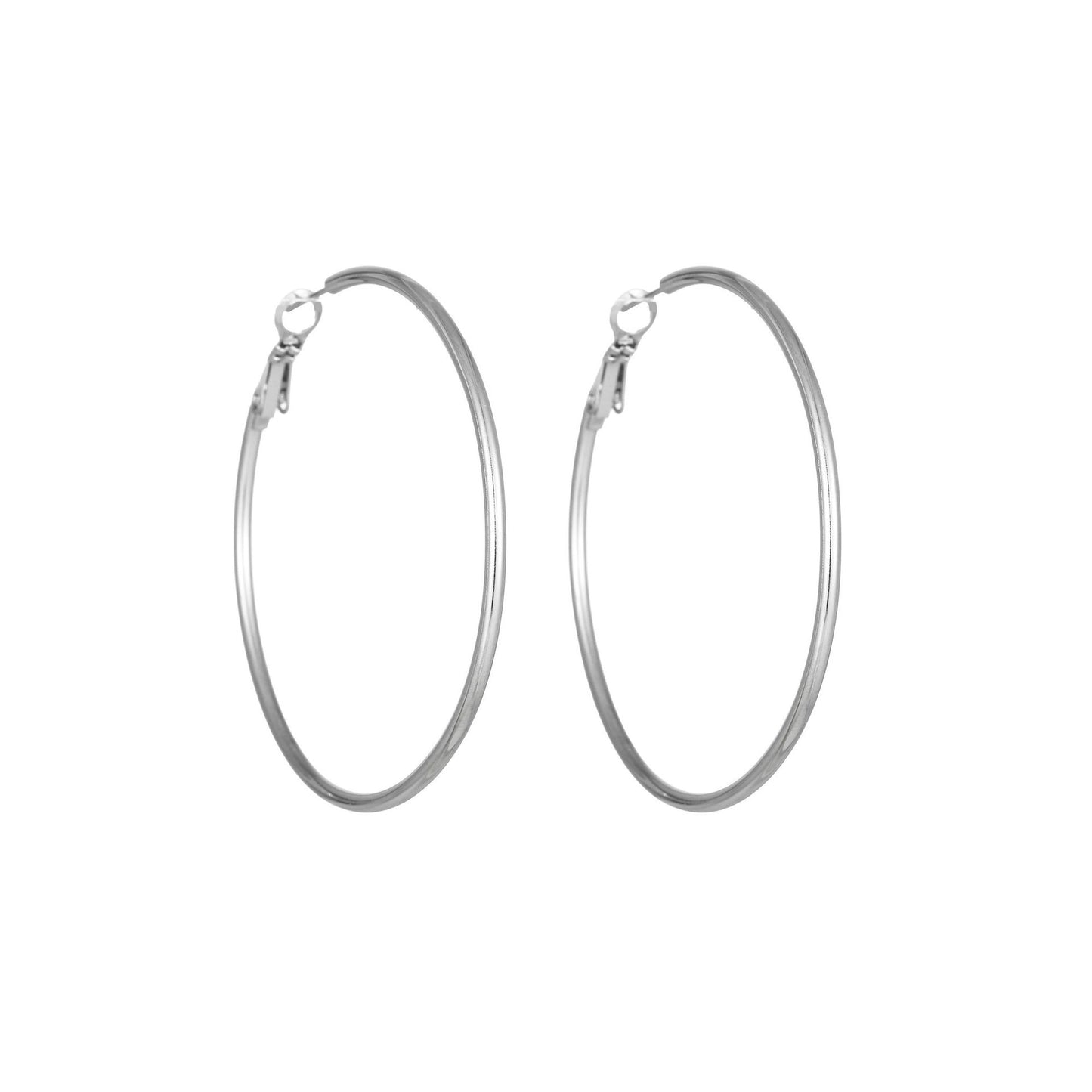 1 Pair Simple Style Geometric Plating Titanium Steel Earrings