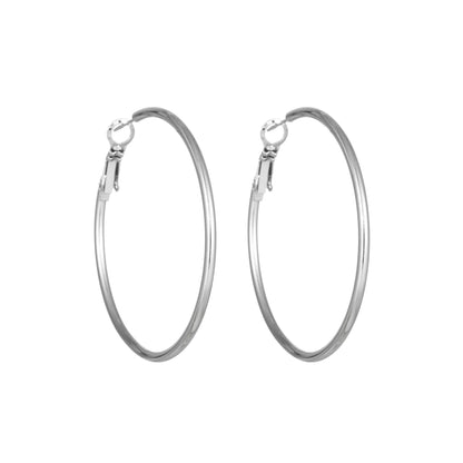 1 Pair Simple Style Geometric Plating Titanium Steel Earrings