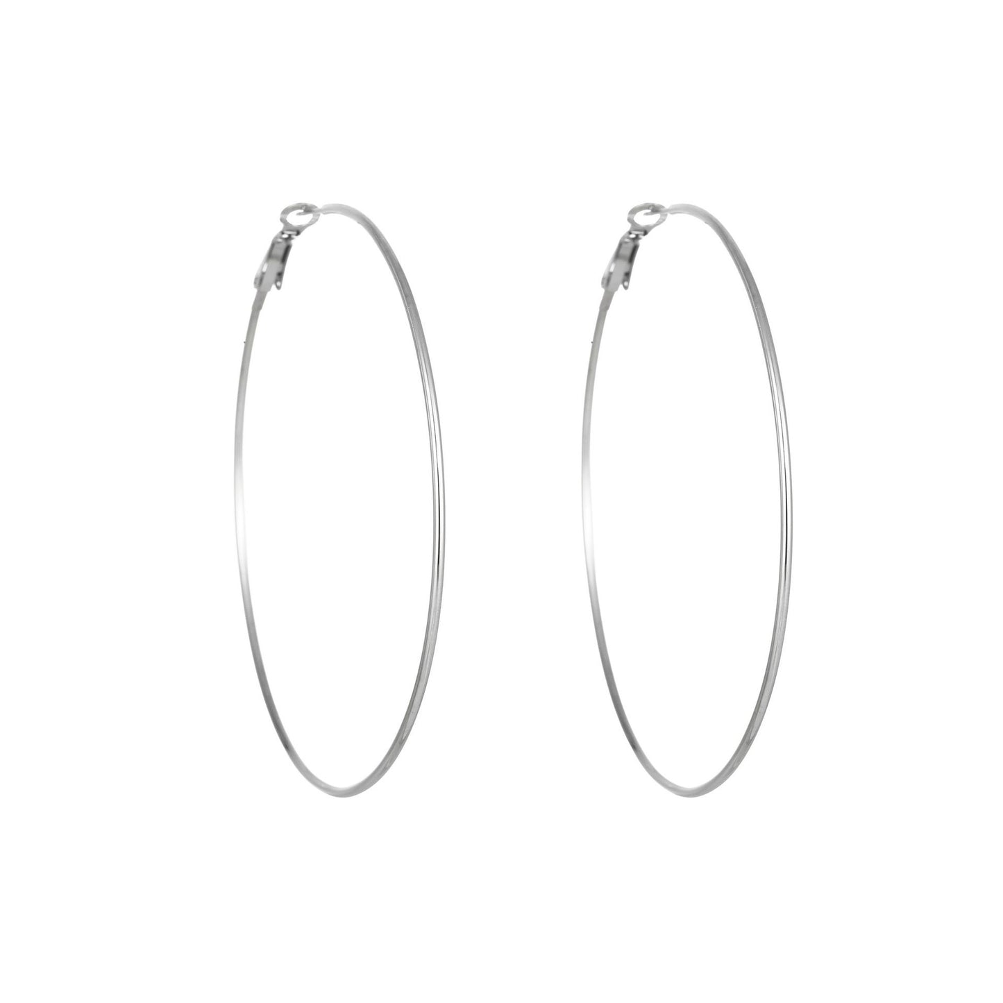 1 Pair Simple Style Geometric Plating Titanium Steel Earrings