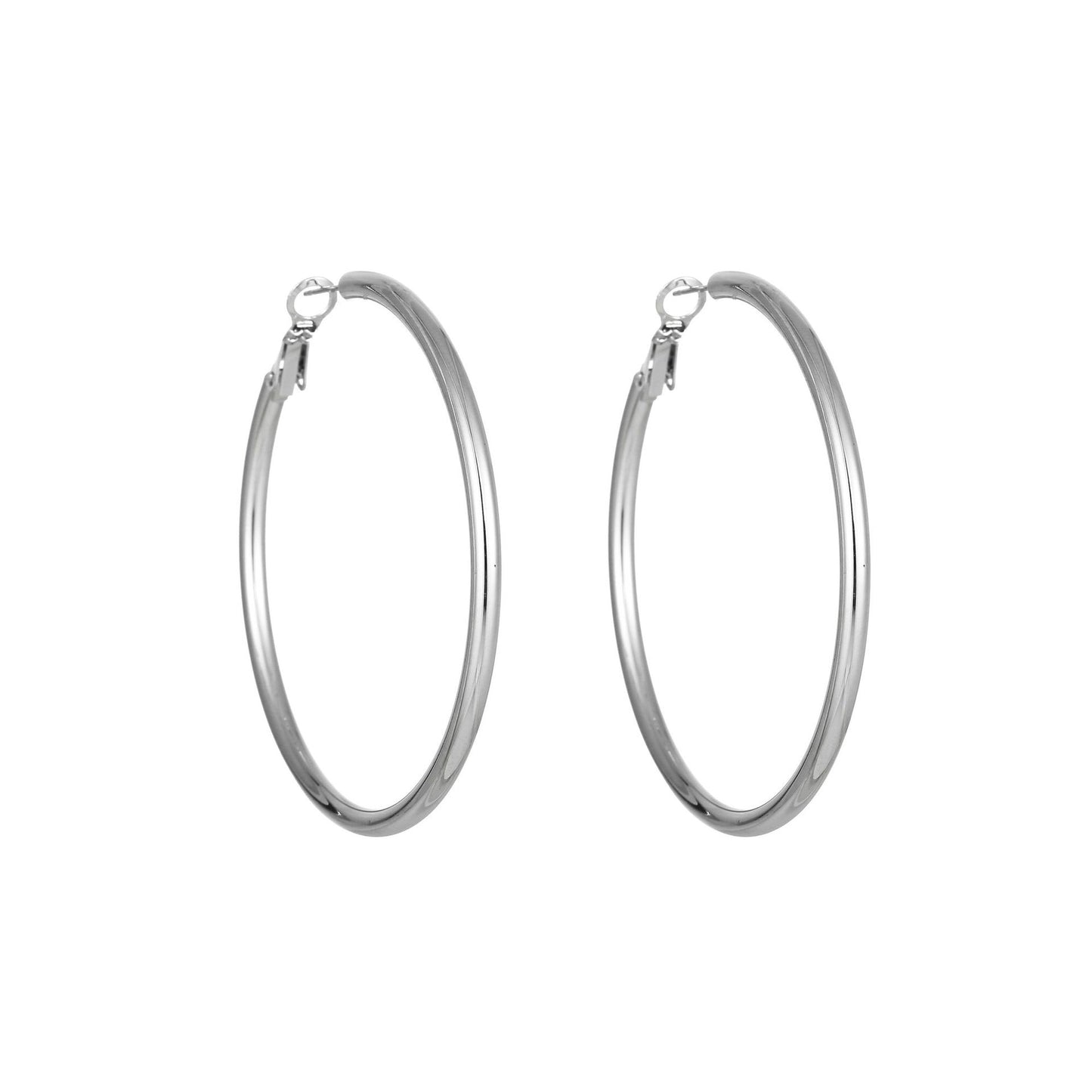 1 Pair Simple Style Geometric Plating Titanium Steel Earrings