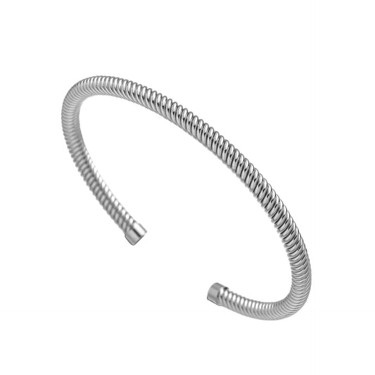Titanium Steel Simple Style Solid Color Plating Bangle