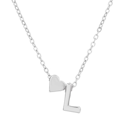 IG Style Letter Heart Shape Alloy Plating Women's Pendant Necklace