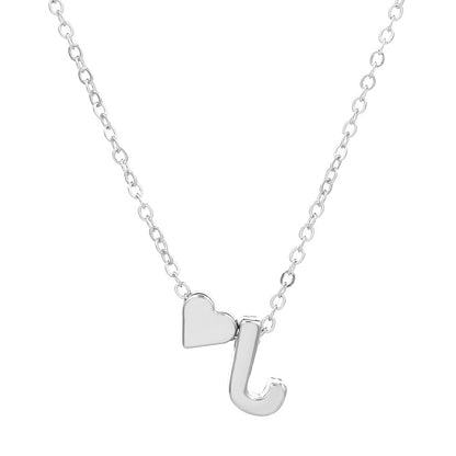 IG Style Letter Heart Shape Alloy Plating Women's Pendant Necklace