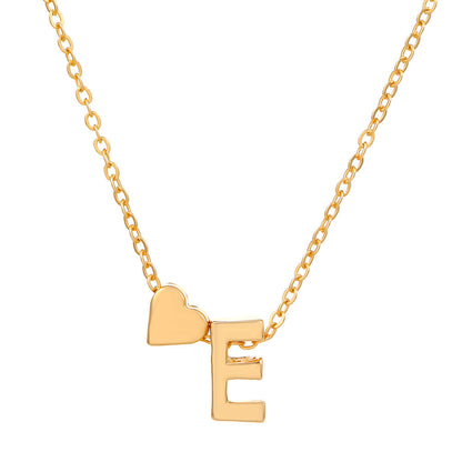 IG Style Letter Heart Shape Alloy Plating Women's Pendant Necklace