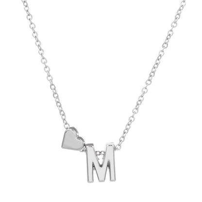 IG Style Letter Heart Shape Alloy Plating Women's Pendant Necklace