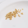 100 Pieces Diameter 1.5mm Diameter: 2.5mm Diameter 3mm Copper 14K Gold Plated Solid Color Polished Beads