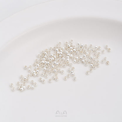 100 Pieces Diameter 1.5mm Diameter: 2.5mm Diameter 3mm Copper 14K Gold Plated Solid Color Polished Beads