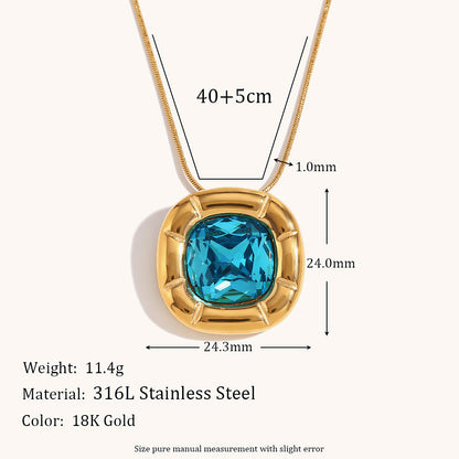 Stainless Steel Titanium Steel 18K Gold Plated Casual Simple Style Geometric Zircon Rings Earrings Necklace