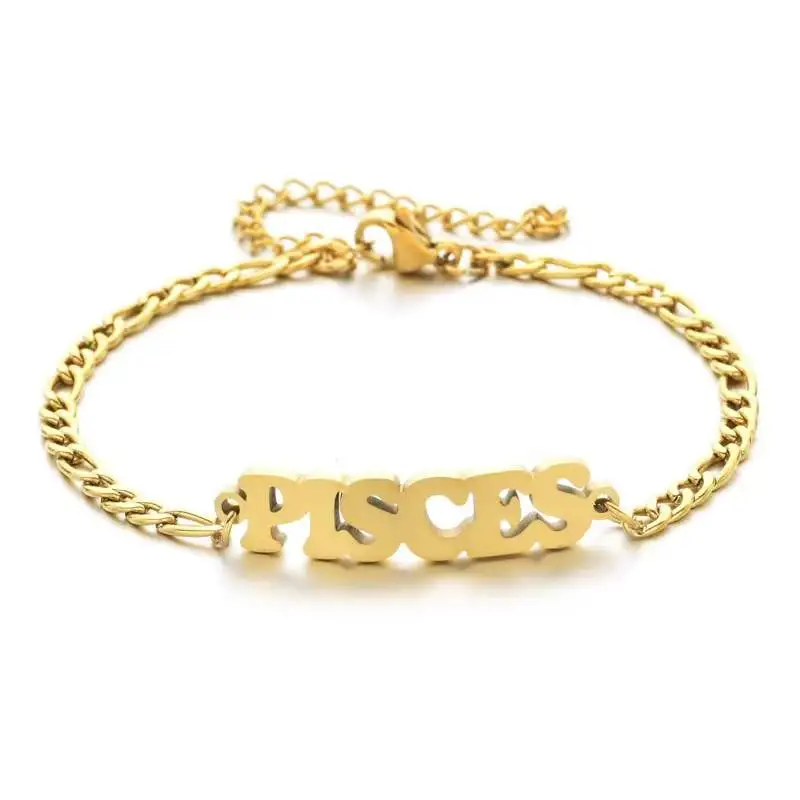 Copper White Gold Plated Gold Plated Simple Style Letter Copper Bracelets