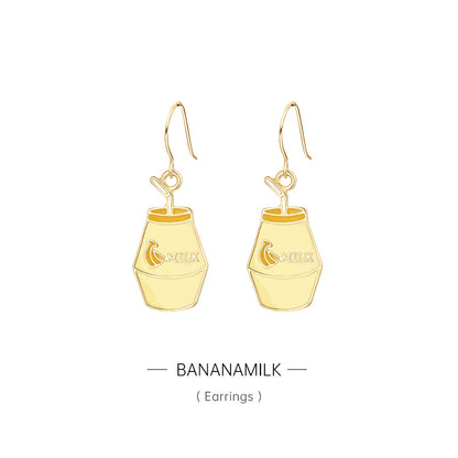 1 Pair Cute Vacation Fruit Drink Alloy Drop Earrings