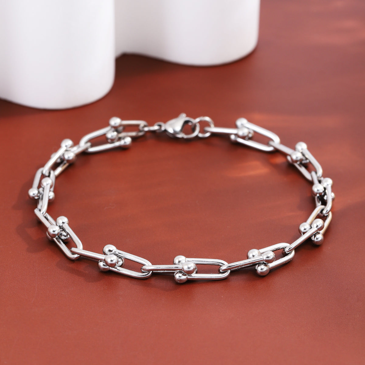 Stainless Steel Casual Simple Style U Shape Bracelets