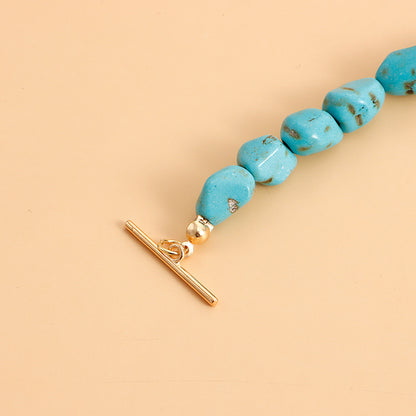 Casual Hip-Hop Irregular Turquoise  Choker In Bulk