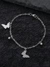 Stainless Steel Elegant Simple Style Rose Butterfly Elephant Bracelets