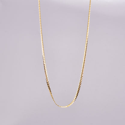 Titanium Steel 18K Gold Plated Simple Style Solid Color Necklace