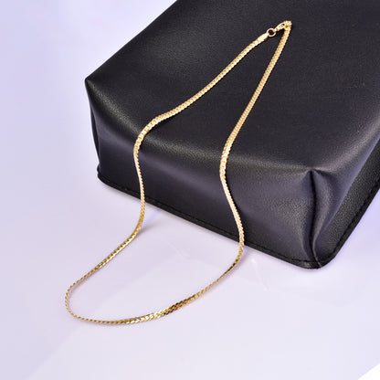 Titanium Steel 18K Gold Plated Simple Style Solid Color Necklace