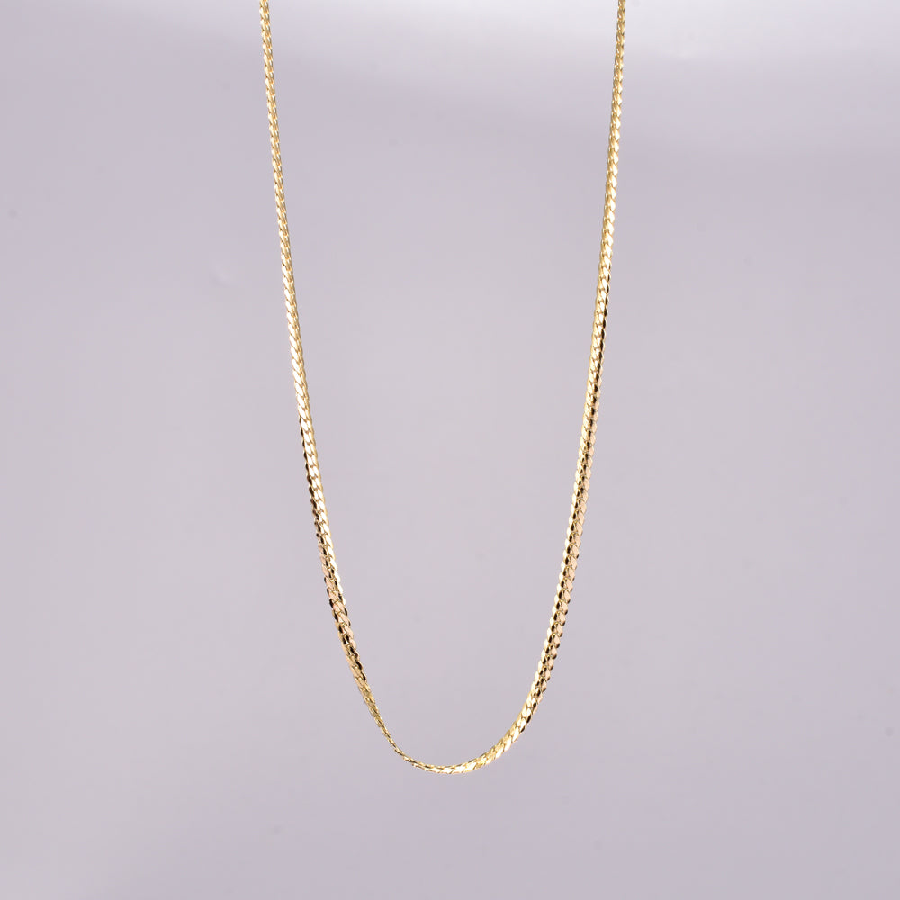 Titanium Steel 18K Gold Plated Simple Style Solid Color Necklace