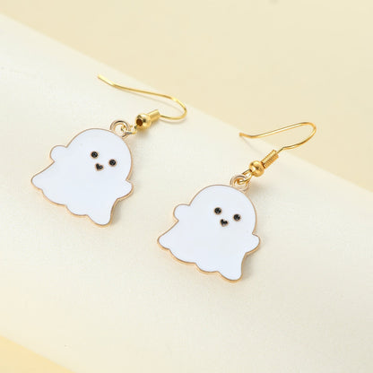 1 Pair Casual Simple Style Ghost Alloy Drop Earrings