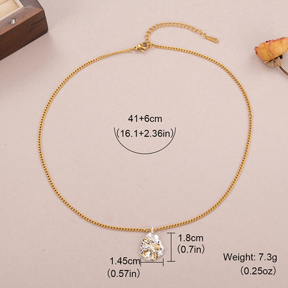 Copper Gold Plated Elegant Glam Luxurious Plating Water Droplets Pendant Necklace