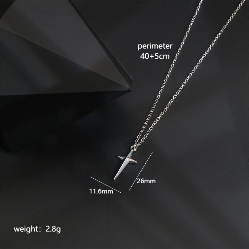 Simple Style Star Stainless Steel 18K Gold Plated Unisex Pendant Necklace