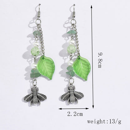 1 Pair Simple Style Classic Style Bee Alloy Drop Earrings